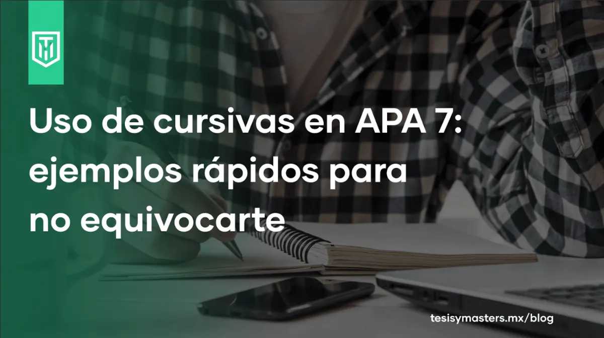 ¿Cuándo usar cursiva en APA 7? Guía rápida con ejemplos